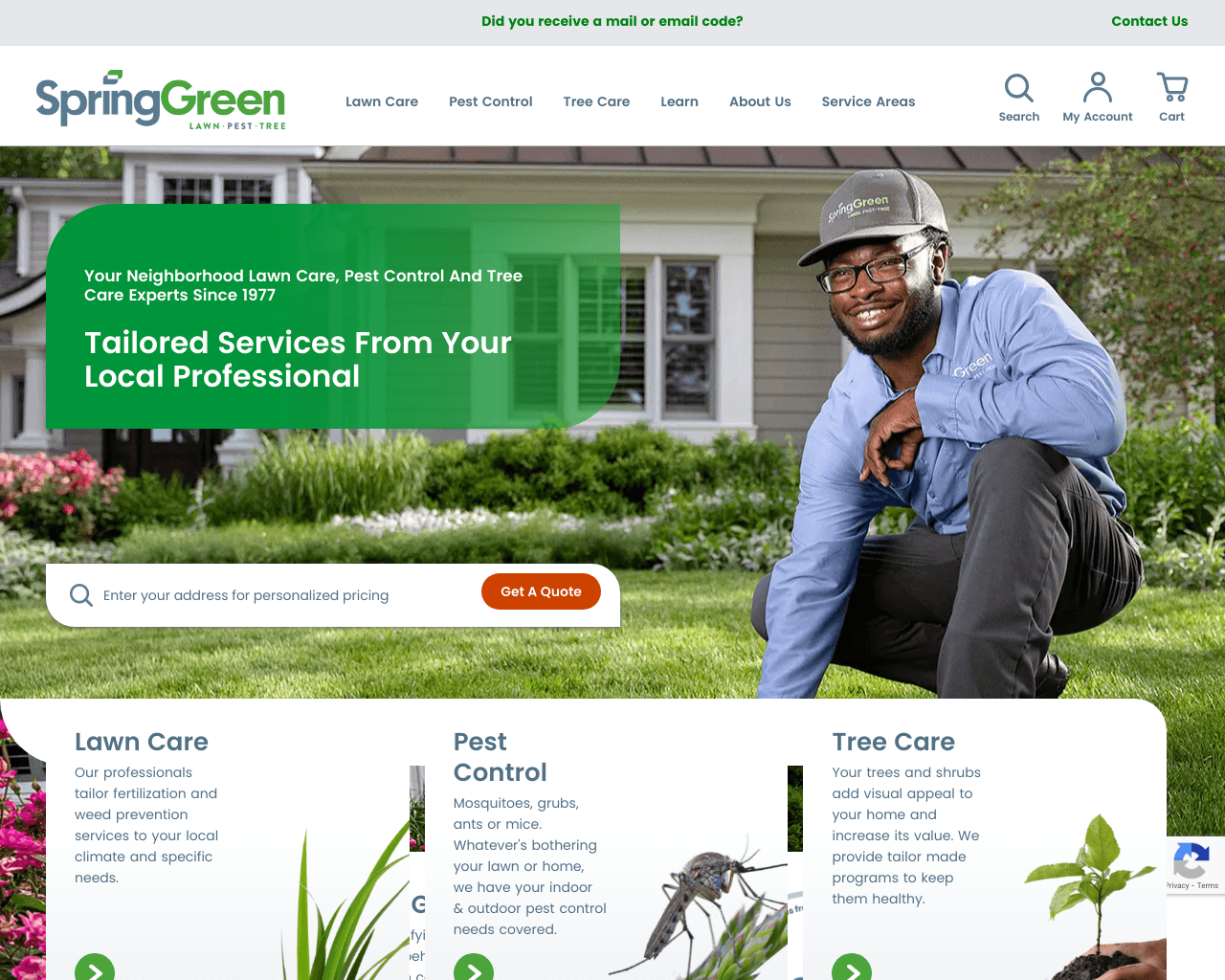 Spring Green website screenshot